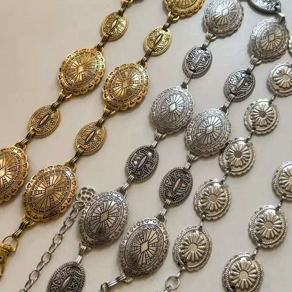 Vintage Retro Gold Chain Belt